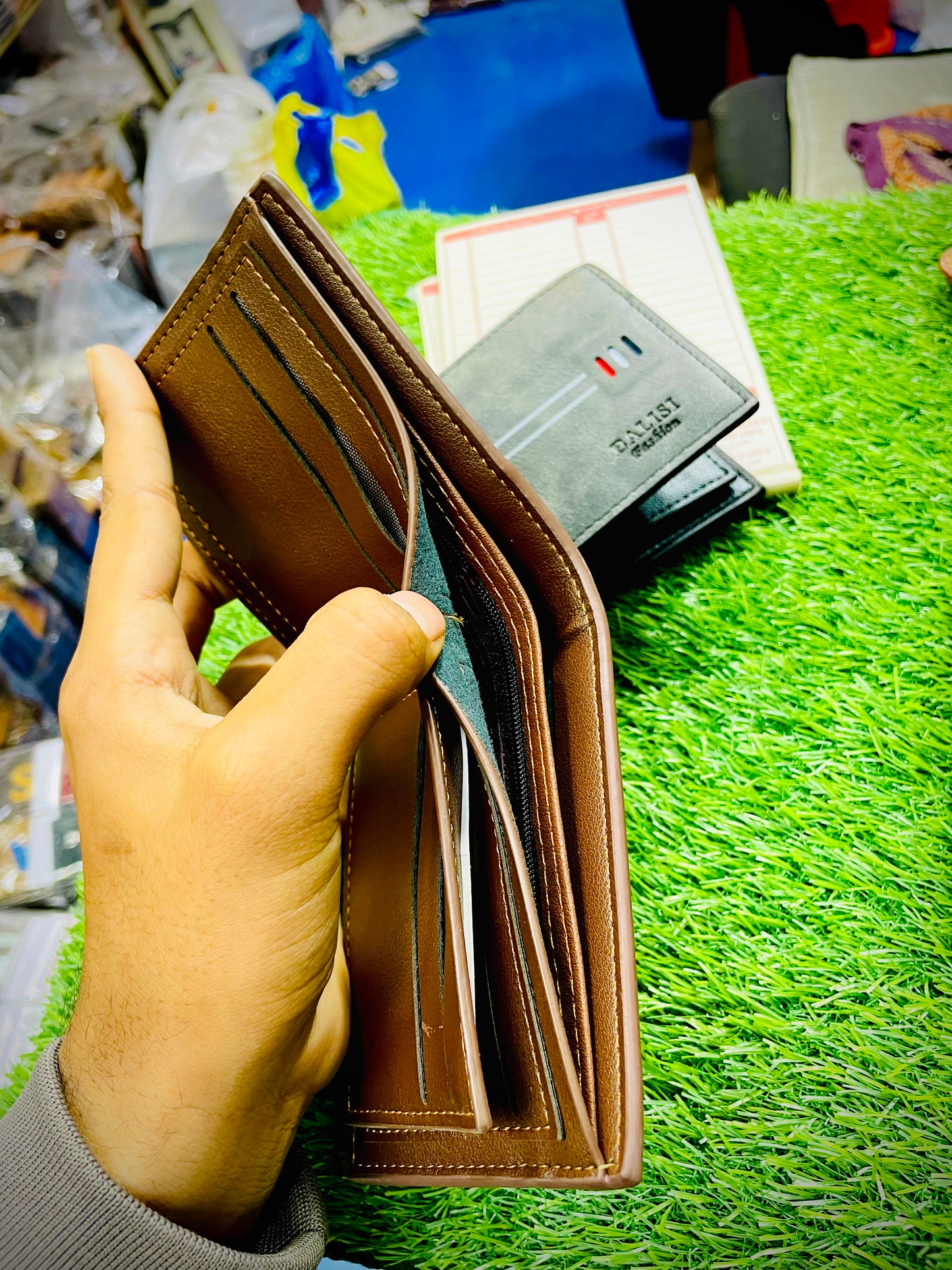 Mustard Edge Leather Wallet – Bold & Elegant